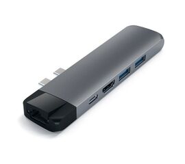  Хаб Satechi ST-TCPHEM Aluminum Type-C Pro Hub Adapter with Ethernet 4K HDMI Space Gray 