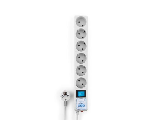  Сетевой фильтр Power Cube Pro (SPL(5+1)-16B-P-1.9M) 1,9 м, 6 розеток, белый 