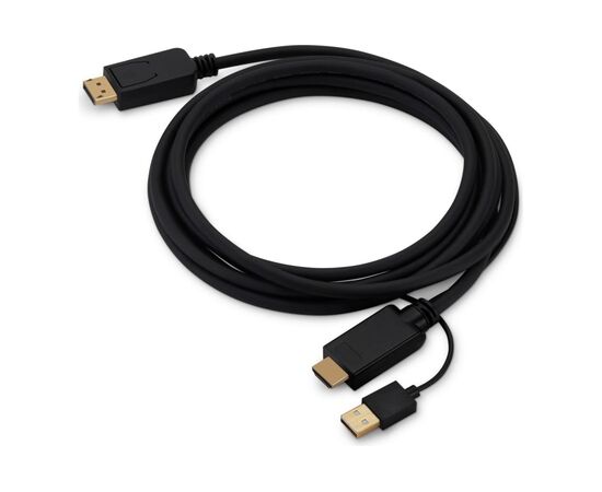  Кабель аудио-видео Buro HDMI (m)/DisplayPort (m) 3м (HDMI-DP-3M) Позолоченные контакты черный 
